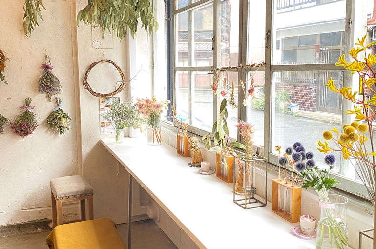 ドライフラワーカフェ