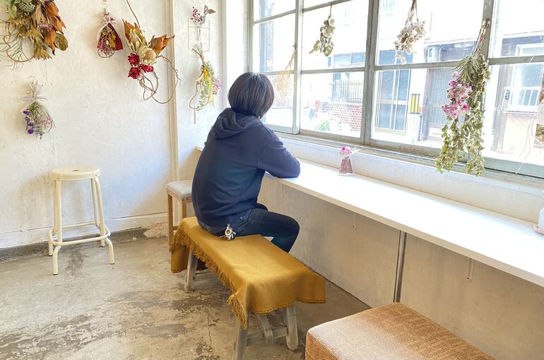 ドライフラワーカフェ